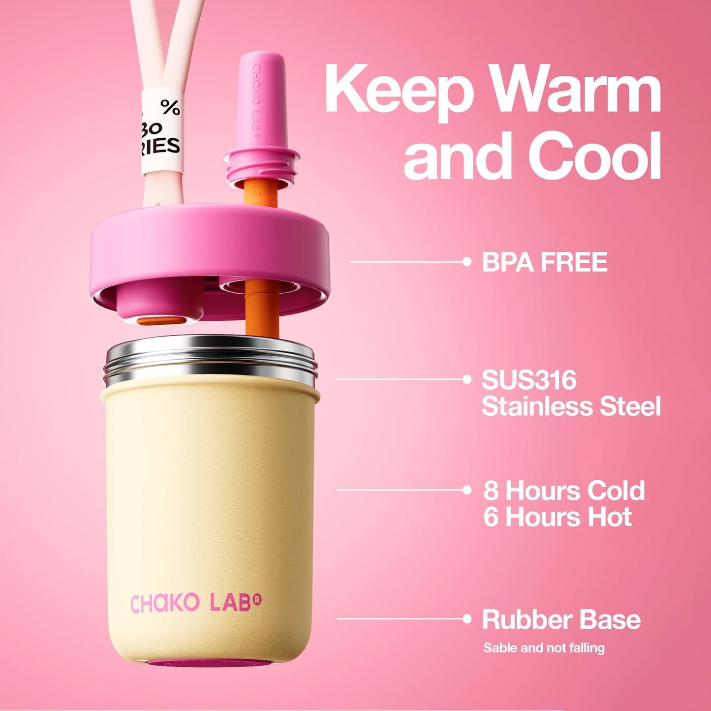 CHAKO LAB Kids Water Bottle