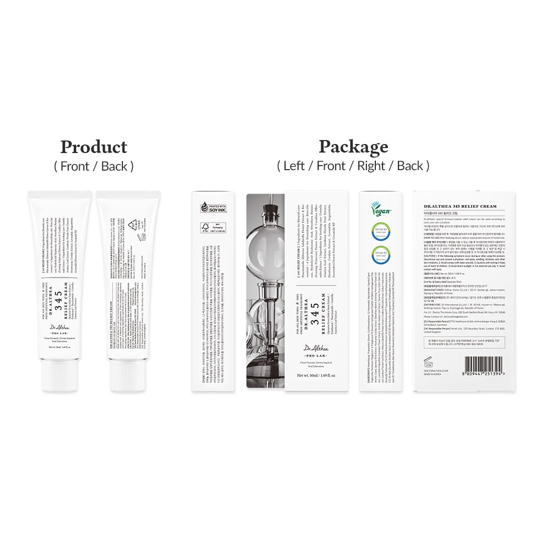 Dr.Althea 345 Relief Cream, Daily Face Moisturizer