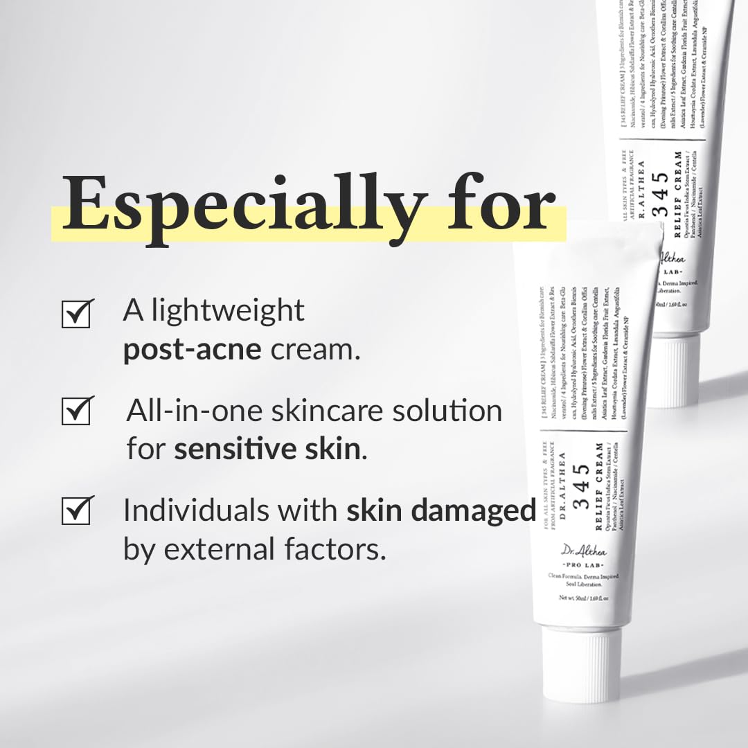 Dr.Althea 345 Relief Cream, Daily Face Moisturizer