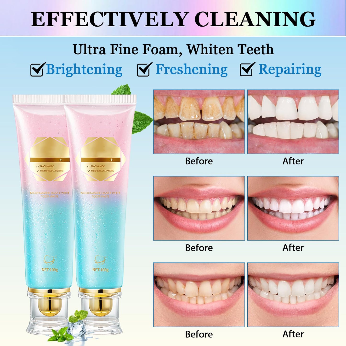 Radiant White Toothpaste - 2PC